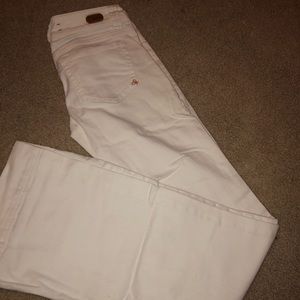 Dittos Low Rise Flare White Jeans